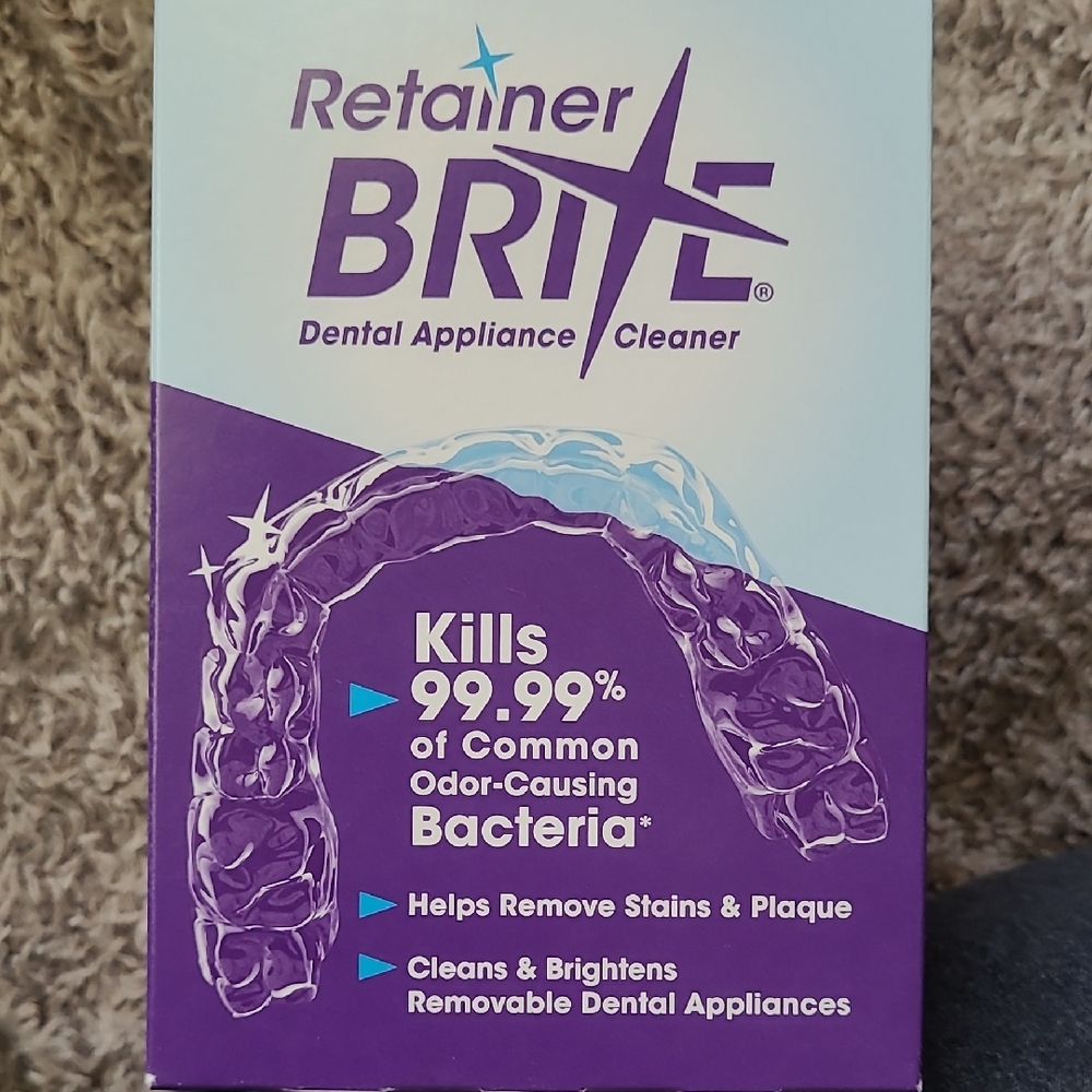 Dental Appliance Cleaner - Purple